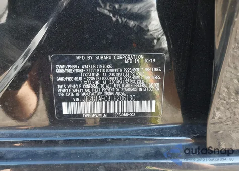 2020 Subaru Crosstrek Premium from USA, damaged, VIN JF2GTAEC3LH206130